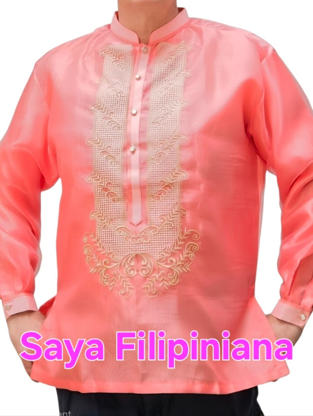 Men's Barong Tagalog  Embroidered
